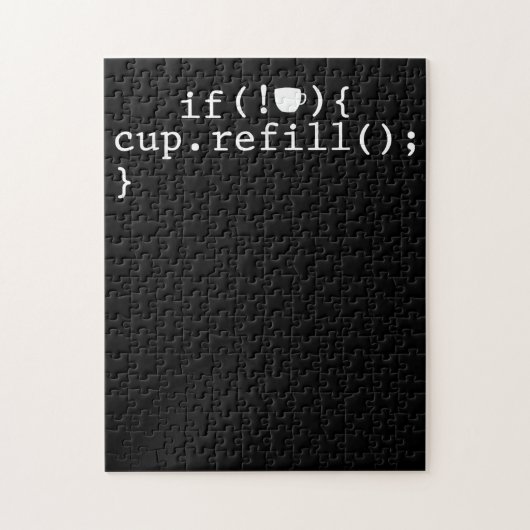 Koffie Smart Coding Software Engineer Legpuzzel (Verticaal)