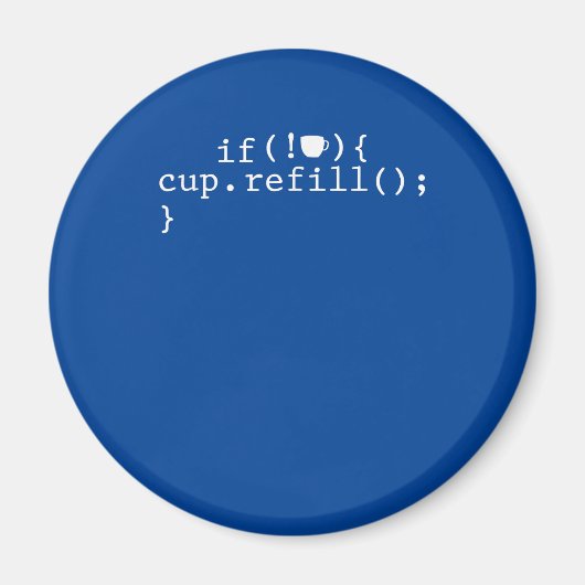 Koffie Smart Coding Software Engineer Magneet (Voorkant)