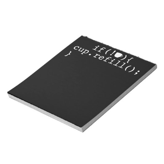 Koffie Smart Coding Software Engineer Notitieblok (Linkerzijde)