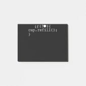 Koffie Smart Coding Software Engineer Post-it® Notes (Voorkant)