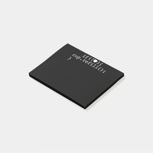 Koffie Smart Coding Software Engineer Post-it® Notes (Schuin)