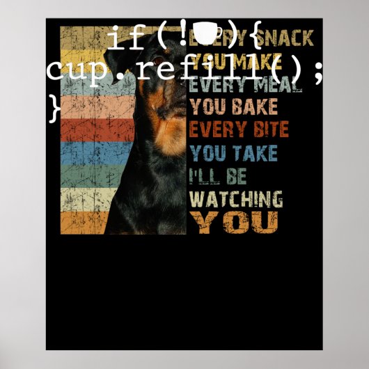 Koffie Smart Coding Software Engineer Poster (Voorkant)