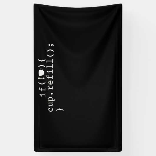 Koffie Smart Coding Software Engineer Spandoek (Verticaal)