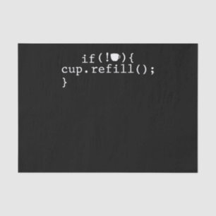 Koffie Smart Coding Software Engineer Tissuepapier