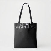 Koffie Smart Coding Software Engineer Tote Bag (Voorkant)