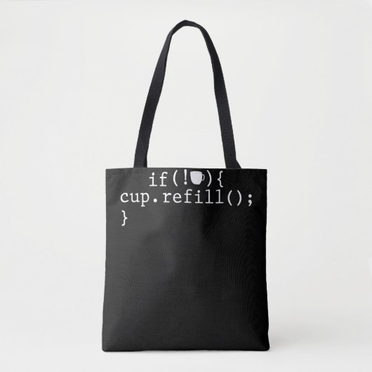 Koffie Smart Coding Software Engineer Tote Bag (Voorkant)