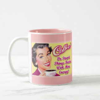 KOFFIE!  Sneller stoute dingen doen met meer energ Tweekleurige Koffiemok