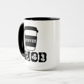 Koffie snob grappig citaat voor koffie liefhebber  mok (Voorkant links)