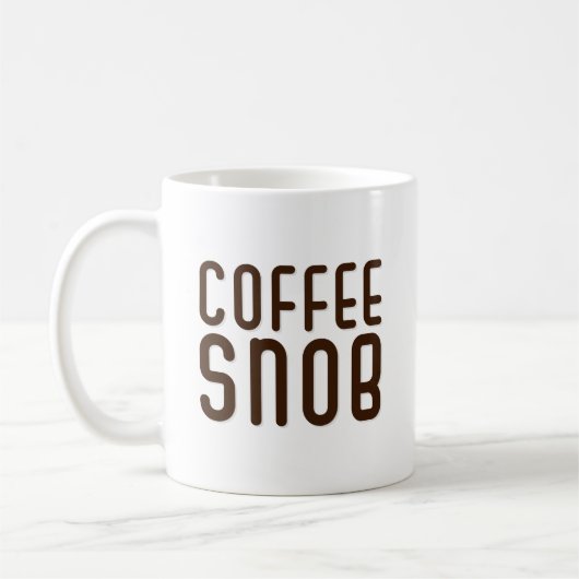 Koffie Snob. Koffiemok (Links)