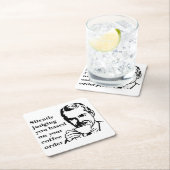  Koffie Snob Man Zelden oordelen Kartonnen Onderzetters (Insitu)