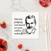 Koffie Snob Man Zelden oordelen Servet (Insitu)