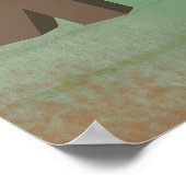 Koffie Spelletjes Leuke Tijd Retro Stijl Kunst Poster (Hoek)