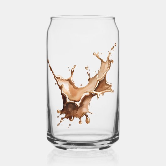 Koffie Spill Blikvorm Glas (Voorkant)