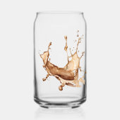 Koffie Spill Blikvorm Glas (Voorkant)