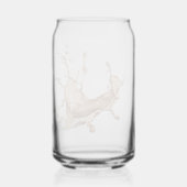 Koffie Spill Blikvorm Glas (Achterkant)