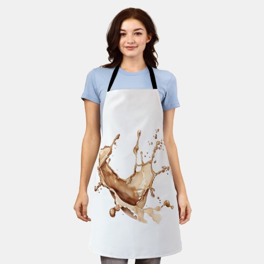 Koffie Spill Schort (Gedragen)