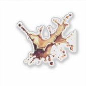Koffie Spill Sticker (Voorkant)