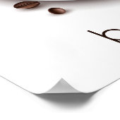 Koffie Splash, eerste gezegde koffie Poster (Hoek)