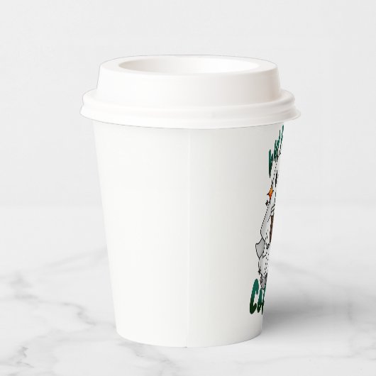 Koffie spook - "Maar eerst... koffie" Papieren Bekers (Rechts)