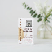 Koffie Stain- en Espresso-machinekamer Klantenkaartje (Staand voorkant)