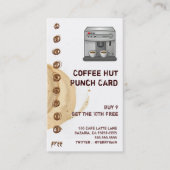 Koffie Stain- en Espresso-machinekamer Klantenkaartje (Voorkant)