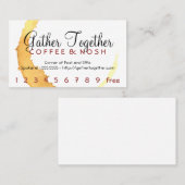 Koffie Stain Gather Punch / Loyalty Card (Voorkant / Achterkant)