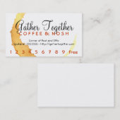Koffie Stain Gather Punch / Loyalty Card (Voorkant / Achterkant)
