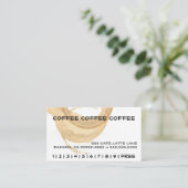 Koffie Stain Loyalty Punch Card (Staand voorkant)