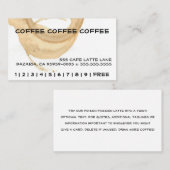 Koffie Stain Loyalty Punch Card (Voorkant / Achterkant)