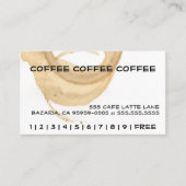 Koffie Stain Loyalty Punch Card (Voorkant)