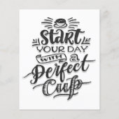 Koffie start je dag met een perfecte beker flyer (Achterkant)