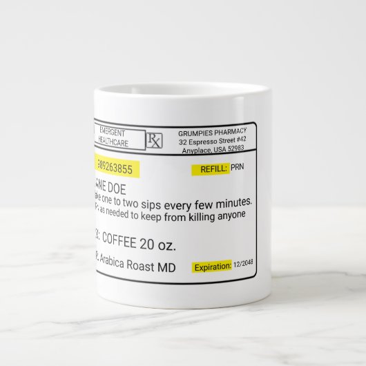 KOFFIE STAT GROTE KOFFIEKOP (Voorkant)