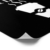 Koffie stelt me geen lastige vragen poster (Hoek)