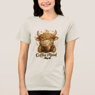 Koffie Stem Koe Thee Tri-Blend Shirt