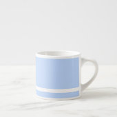 Koffie Sterk Bord blauw met witte streep Espresso Kop (Rechts)