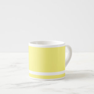 Koffie Sterk geel met witte streep Espresso Kop
