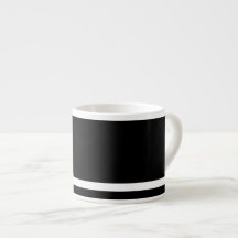 Koffie sterk zwart met witte streep