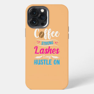 Koffie Sterke Wimpers Lange Strijd Cosmetica Schoo iPhone 13 Pro Max Hoesje