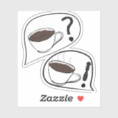Koffie? Sticker (Vel)
