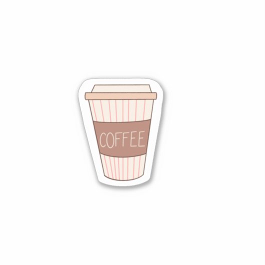 Koffie Sticker, Kopje Koffie Sticker (Voorkant)