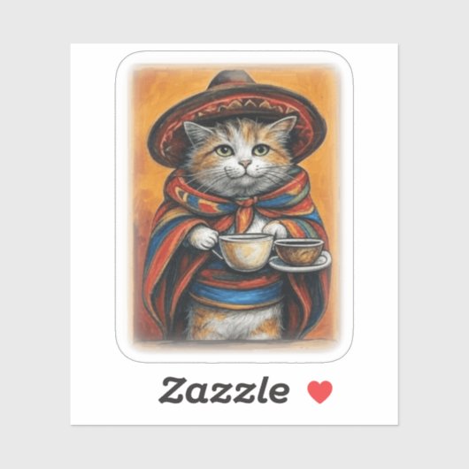 KOFFIE-sticker Sticker (Vel)