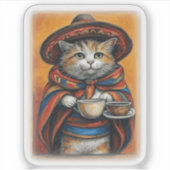 KOFFIE-sticker Sticker (Voorkant)
