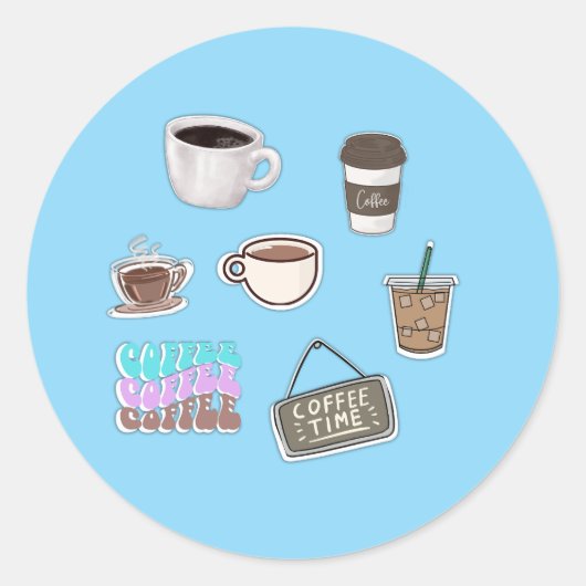 Koffie stickers (Voorkant)