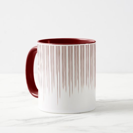 Koffie, stijlvol tapepatroon mok (Voorkant links)
