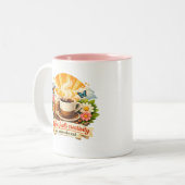 Koffie Stimuleert Creativiteit – InspiTwo-Tone Mok (Voorkant links)