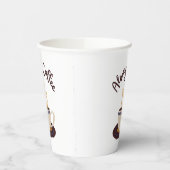 Koffie Streaming altijd warm met witte achtergrond Papieren Bekers (Links)