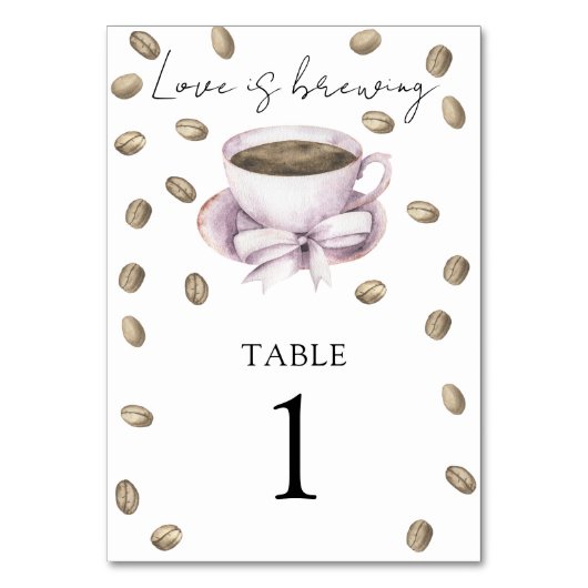 Koffie & strik bruidsmeisjesfeest - tafelnummer tr (Achterkant)