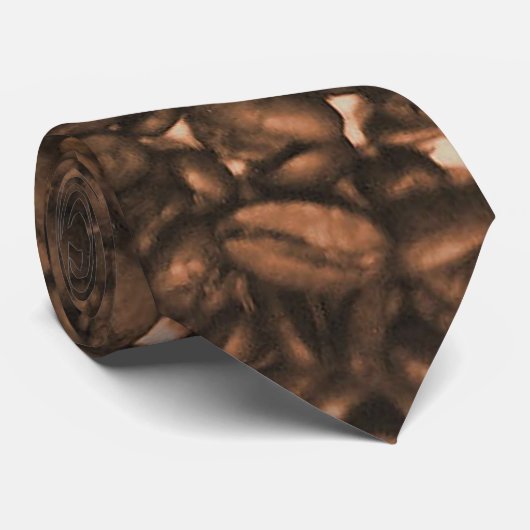 Koffie (stropdas) stropdas (Opgerold)