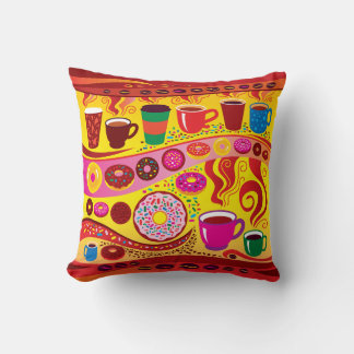 Koffie Swirl en Suiker Rush Kussen