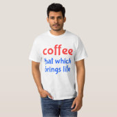 Koffie t-shirt (Voorkant volledig)